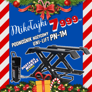 Podnośnik nożycowy UNI-LIFT PN-1M w cenie dostawa i montaż.