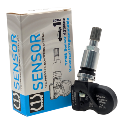 Uniwersalny czujnik TPMS 1SENSOR z zaworem chrom